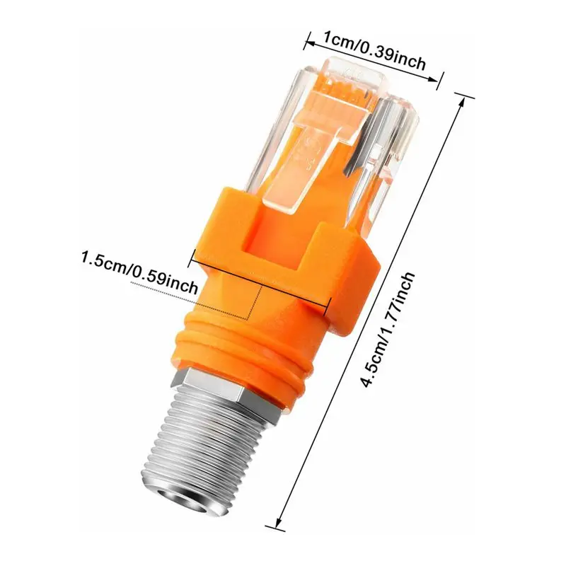 4 sztuk/partia RF do RJ45 konwerter Adapter F kobieta do RJ45 mężczyzna koncentryczny Adapter łącznik złącze Coax prosto złącza