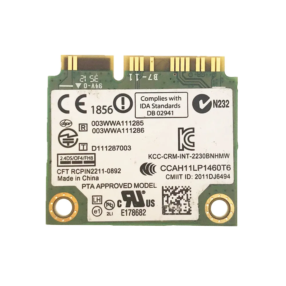 For HP Intel 2230 DM4 DV4 DV6 DV7 G4 G6 G7 Intel Wireless-N 2230 2230BNHMW Half MINI PCI-E Wifi Fit For Bluetooth 4.0 Card