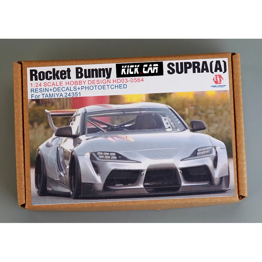 

Hobby Design HD03-0564 1/24 Rocket Bunny Toyot Supra(A) For Tmiya 24351(Resin+PE+Decals+Metal parts+Metal Wheels+Metal Logo)