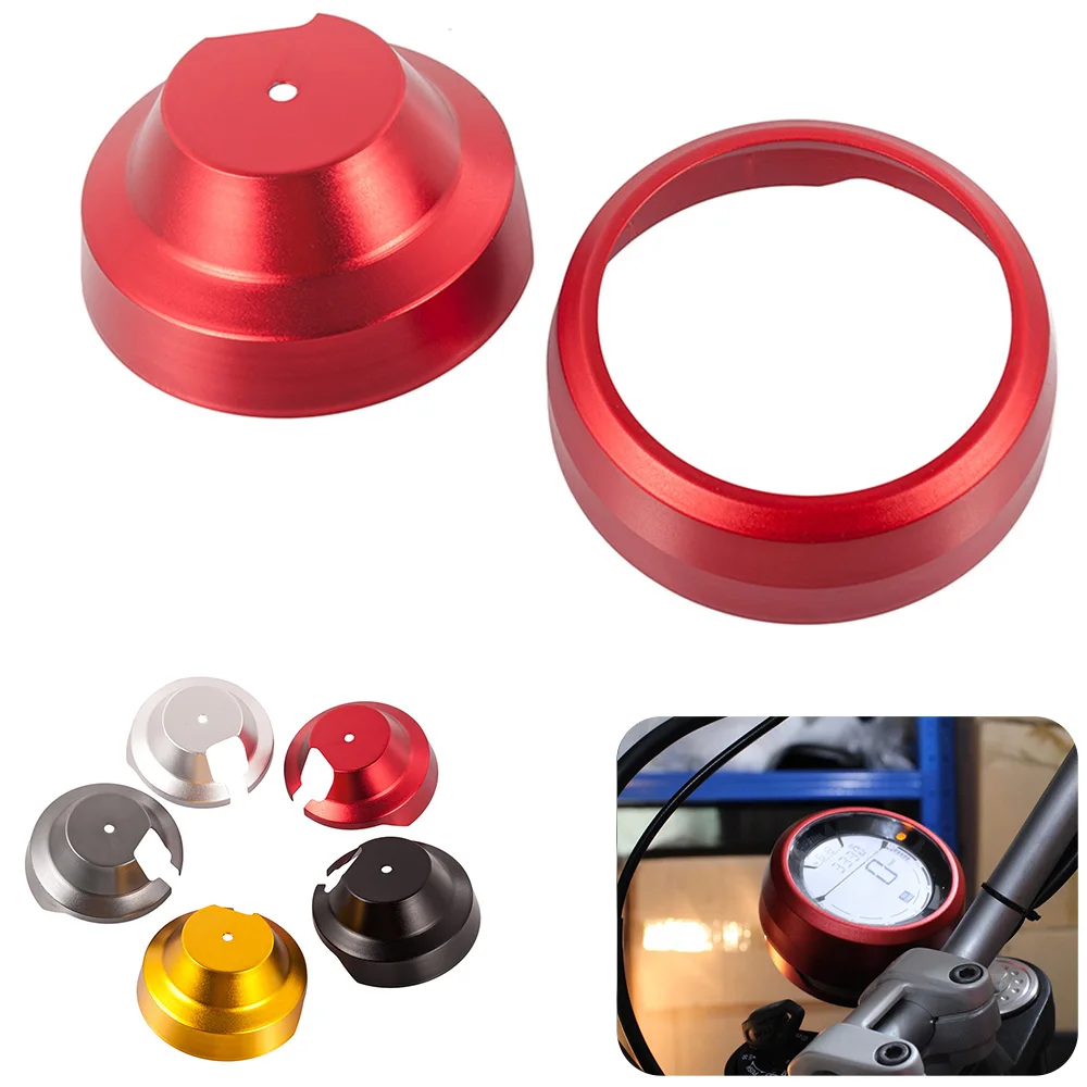 

Motorcycle Gauge Bezel CNC Aluminum Instrumnet Trim Speedometer/Tachometer Decorative Cover Set for Scrambler 400cc/800cc