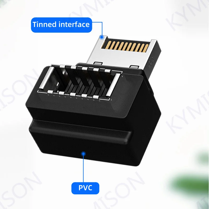 คอมพิวเตอร์เดสก์ท็อปเมนบอร์ดสายอะแดปเตอร์ USB 3.1หัวต่อแผงด้านหน้า C ประเภท E ปลั๊กขยาย Converter