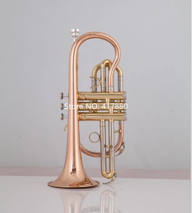 

New Arrival Bach Bb Cornet Phosphorous copper trumpet with Carrying Case Gloves