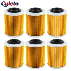 2/4/6 Pcs Cyleto Motorcycle Oil Filter for BRP CAN-AM Renegade 800 850 1000 800R 1000R Outlander MAX 330 400 L 450 500 570 650