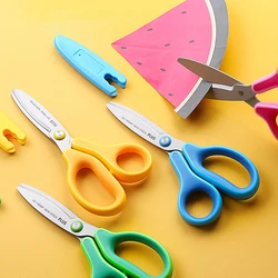 1pc Japan PLUS Left Hand Scissors Children DIY Student Right Handed Scissors Standard Paper-cutting Tools Safe for Left-handers