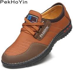 Leather Men Casual Shoes Fashion Sneakers Zapatos Hombre Footwear Male Walking Shoes Designer Man Business Shoes Flat Dress Mens