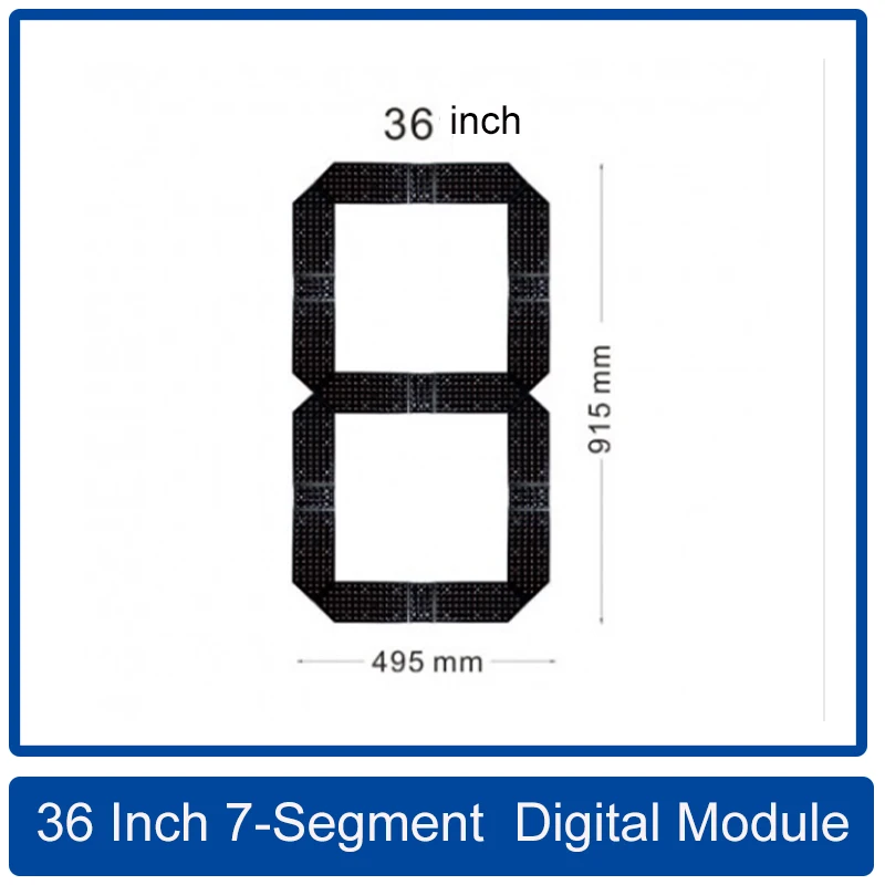 4Pcs/Lot 36 Inches 7-Segment of the Number Module,LED clock screen / Oil price screen / Scoreboard,Outdoor highlight waterproof