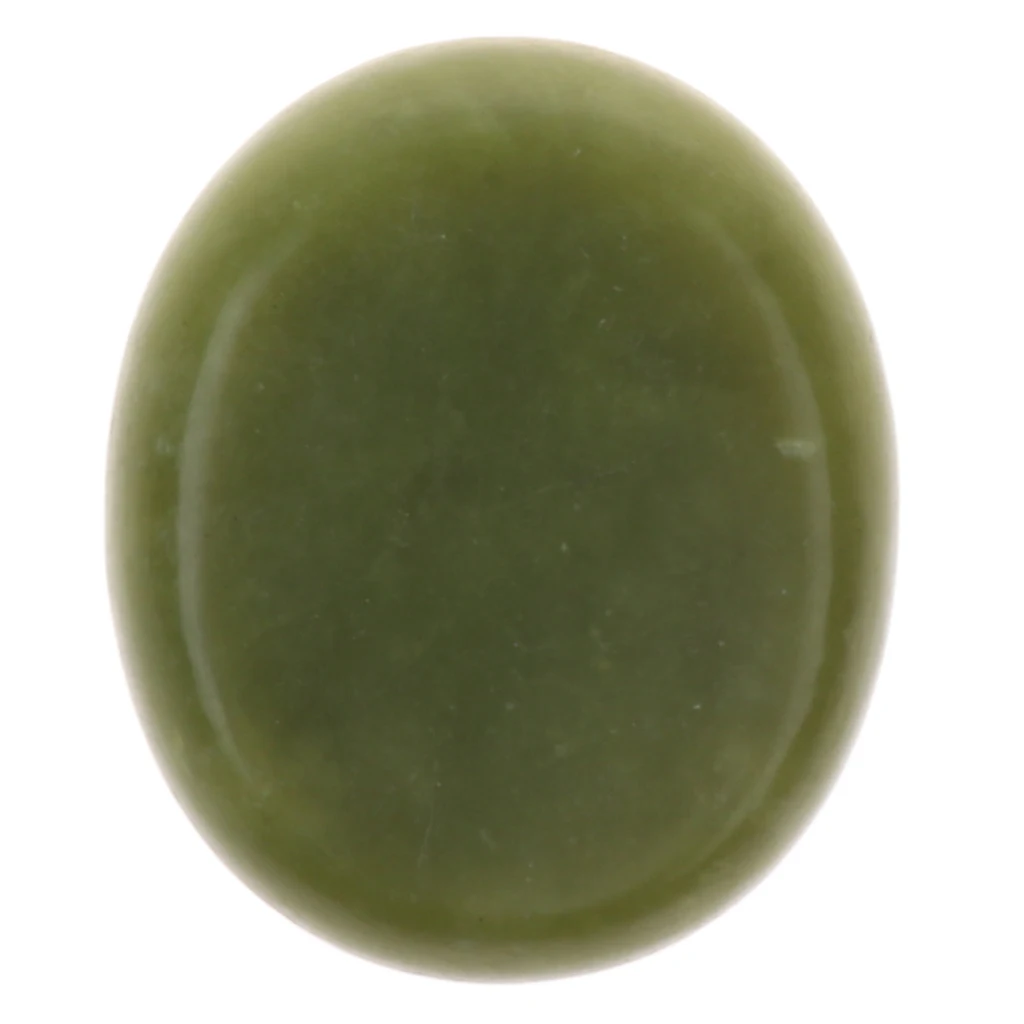 Large SPA Natural Jade Hot Massage Stone Oval Shape Green Hot Stone, Great for Spa Massage Relaxation Beauty Salon