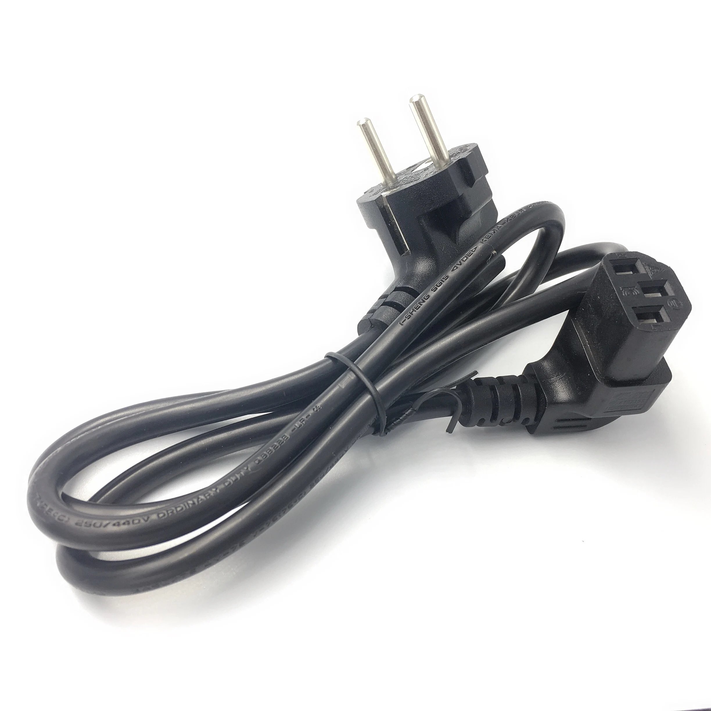 Euro Plug Cable Up Down IEC C13 Computer Power Cable Extension Cord 1m EU Power Cable For Monitor PSU Antminer Printer