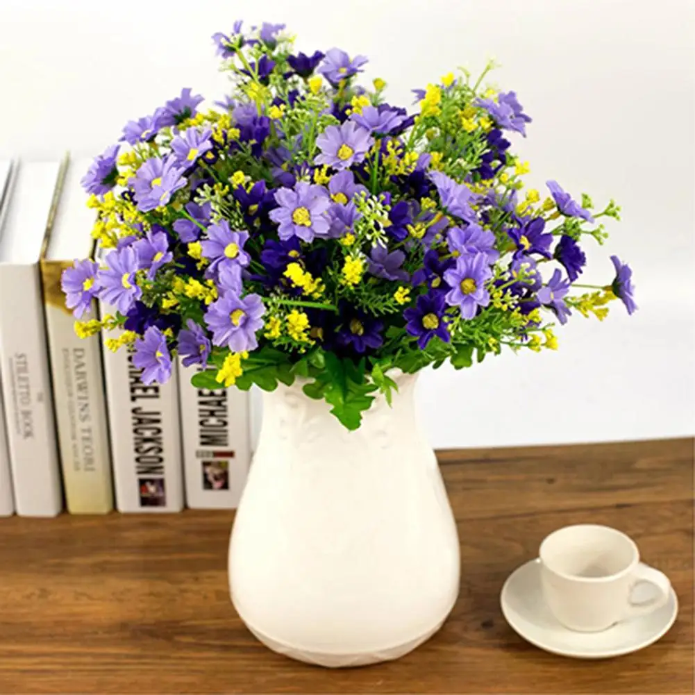 人工シルクガーベラの花束,28の頭,家やオフィスの装飾,屋内と屋外の装飾