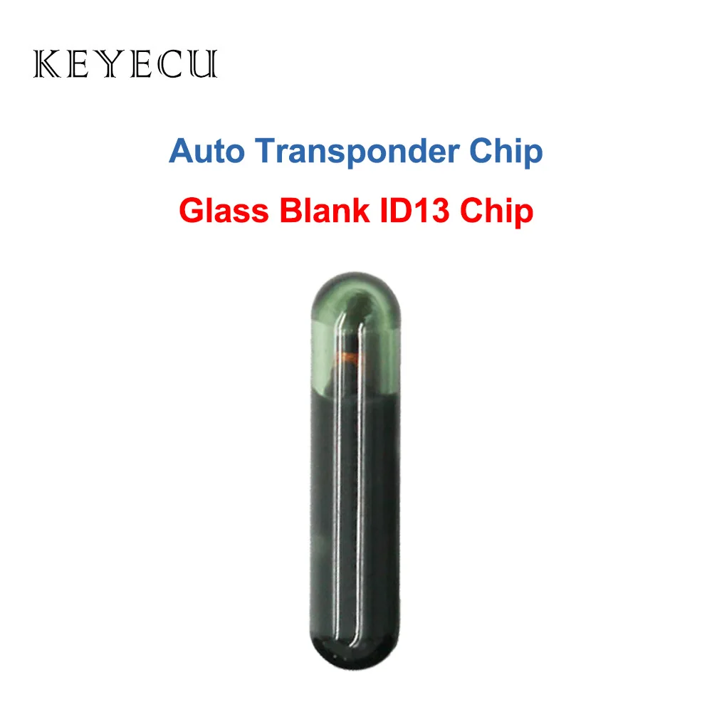 Keyecu Blank ID13 Chip Glass Auto Transponder Immbolizer Chip for Acura Buick Cadillac Chevrolet Honda Pontiac Oldsmobile