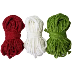 100% acrylic braided cords Diameter 5mm thick rope for hand knitting crochet decoration DIY