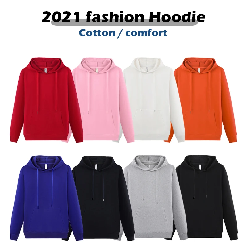 2020 Autumn And Winter Hoodies Custom  Logo Text DIY Group Clothing Customized Men/Women Casual Sweatshirt