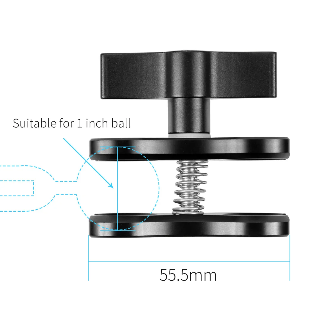 Verbesserte Schmetterling Clip Clamp Tauchen Licht Arm Ball Kopf Mount Adapter für DSLR Sport Action Video Kamera Stativ Halterung Klemme – Detail 30