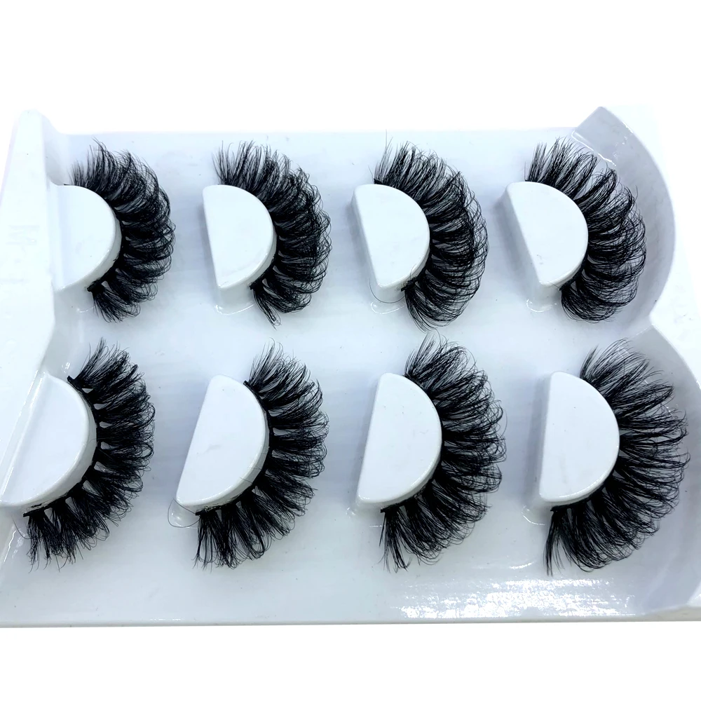 HBZGTLAD 4 Paar Natürliche Falsche Wimpern Lange 3D Nerzwimpern Wimpernverlängerung Nerzwimpern für Schönheit – Detail 26