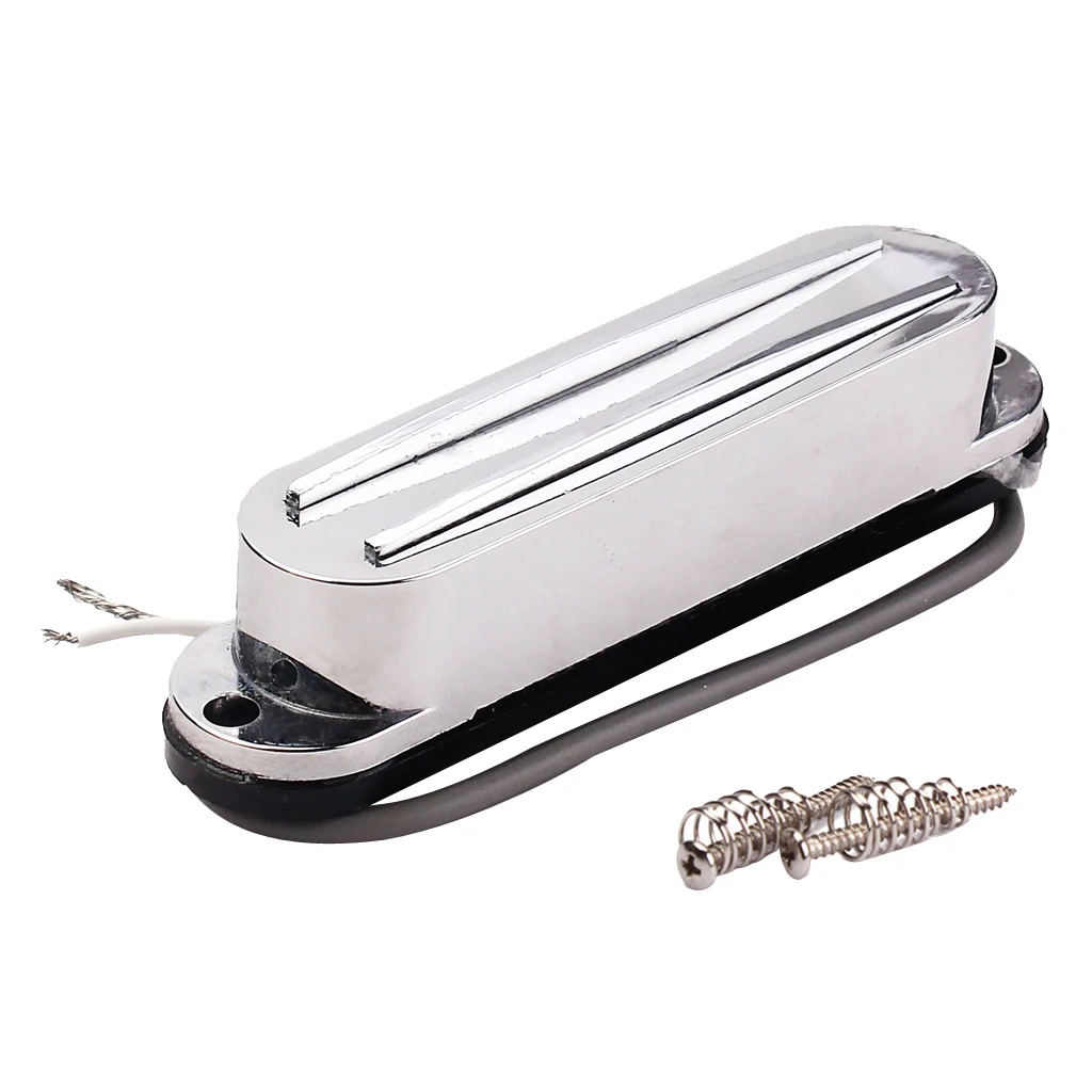 1 PC TWIN BLADE RAIL HOT HUMBUCKER Guitar Pickup Bridge Or Neck - SILVER