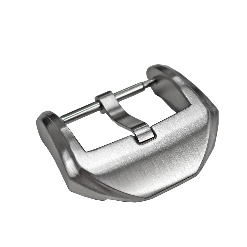 Cronos Watch Parts Stainless Steel Buckle for Straps Tongue Buckle Fully Brushed 20 mm 3.0 with Spring Bars
