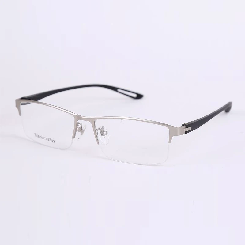 

Fashion men's eyeglasses frames Optical glasses frame for men Half Metal eyewear Myopia Prescription glasses Square Spectacles