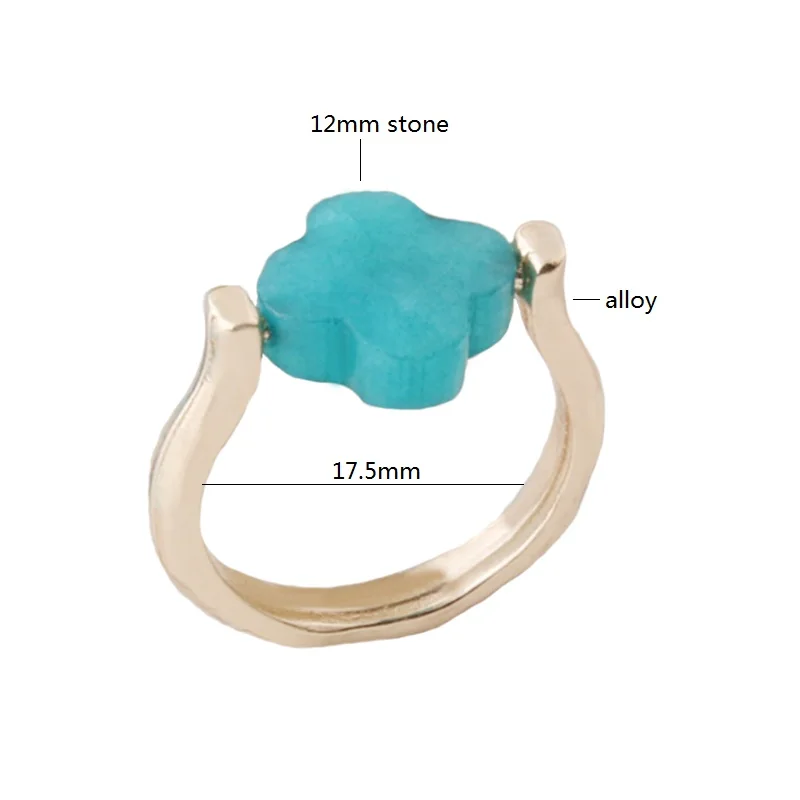 NeeFuWoFu Opening Ring For Woman Exchangeable Stone Rings Rings Bohemia de Madera Pulseira Estrela de Cinco Elastic Perles