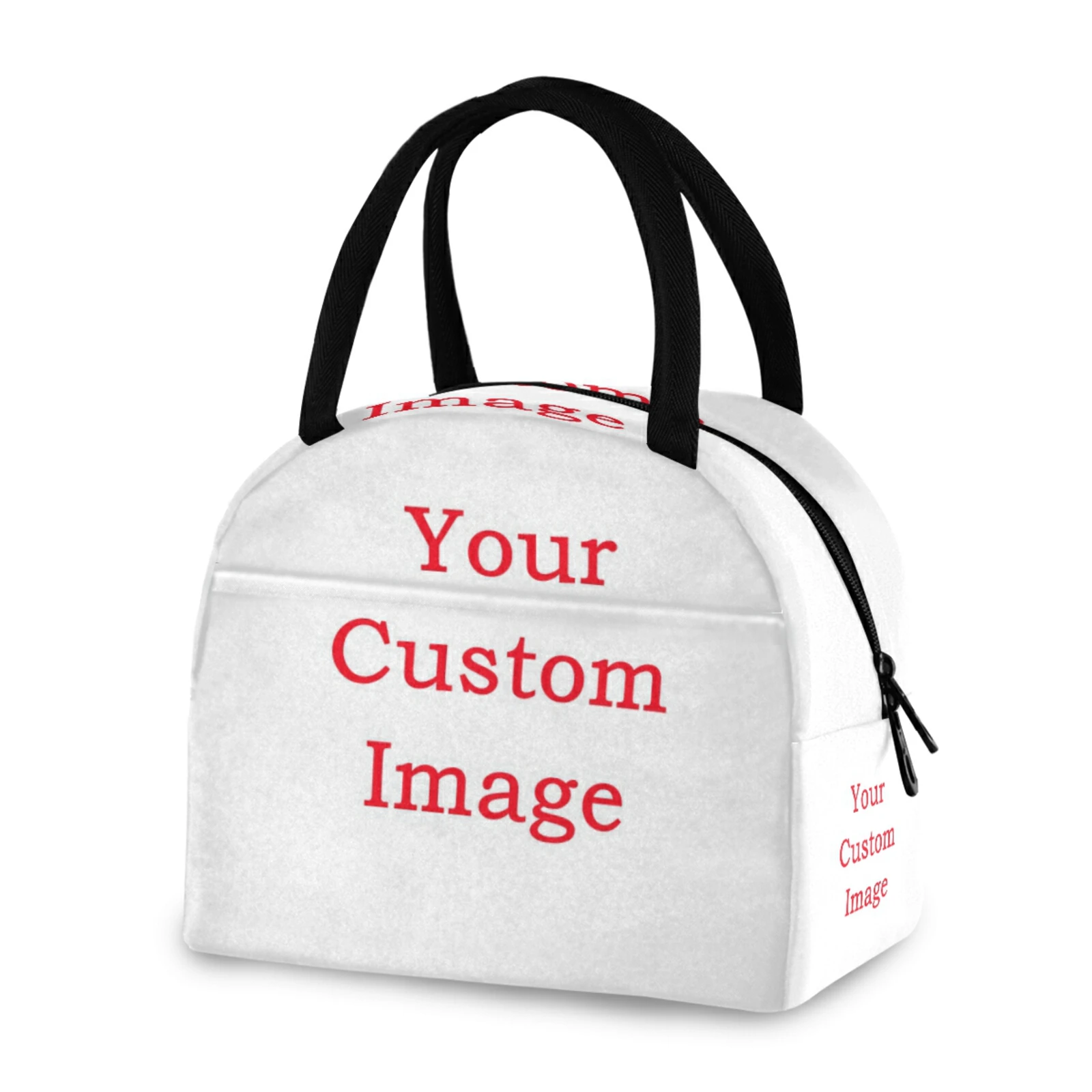 

Custom Pattern Portable Insulated Lunch Bag Polyester Waterproof Women Girls Thermal Food Aluminum Foil Insulation Cooler Bag