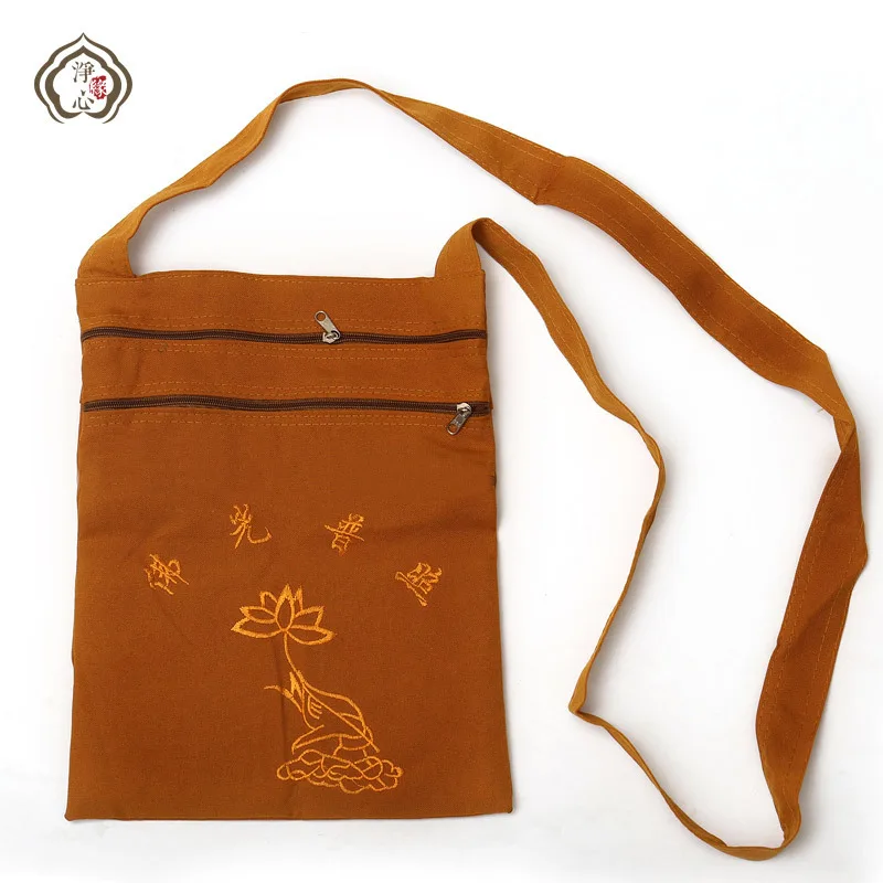 Buddhist Monk Canvas Bag Lay Buddhist Buddhism Zen Bags Buddha Monks Arhat Bag Shaolin Kung Fu Bag