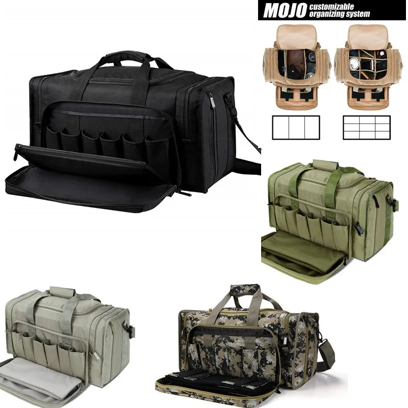 

SoarOwl Range Tactical Gun Bag Shooting Series Package Outdoor Multi-function Tactical Package Military Lockable Zipper Nylon