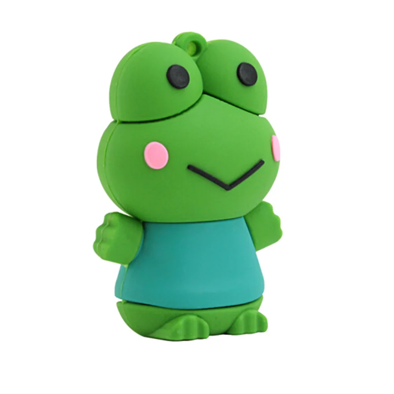 Kartun Lucu Katak USB Flash Drive 64GB Mini Flashdisk 128G 32G 4G 8G 16G 256G Kepribadian Memory Stick Pen Drive Flashdisk Hadiah