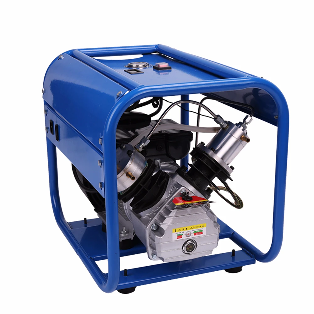Pcp Diving Inflator 300bar 30mpa Double Cylinder Electric High Pressure Air Pump Air Compressor Pneumatic Scuba