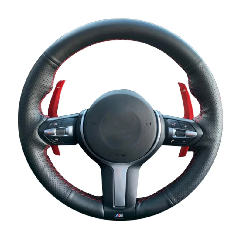 

Car Steering Wheel Cover For BMW 228i 230i 320i 328i 330i 335i 340i 428i 430i 435i 440i Customize DIY Steering Wrap Microfiber