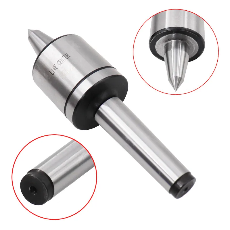 Imagem -02 - Rolamento Conector para Ferramenta de Torneamento Precisão do Centro Vivo Mt2 de Nariz Longo Rolamento Conector Morse para Ferramenta de Torneamento de Torno Peça