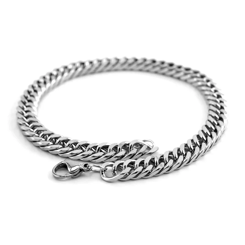 Bracelets Men Thick O Chain 304 Stainless Steel Lobster Hiphop Round Rolo Cable Chain  Bracelet Wristband