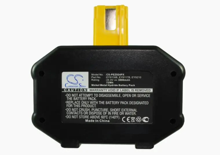 cameron sino 3000mah battery for NATIONAL EY6812NQKW EY6812NQRW EY6812VQKW EY6813 EY6813FGQW EY6813NQKW EZ6813 EY9116 EY9116B