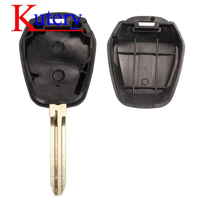 jingyuqin 2 Buttons For Isuzu D-Max FOB Ignition Smart Remote Car Key Shell Case Caver With TOY43 Blade Replacement