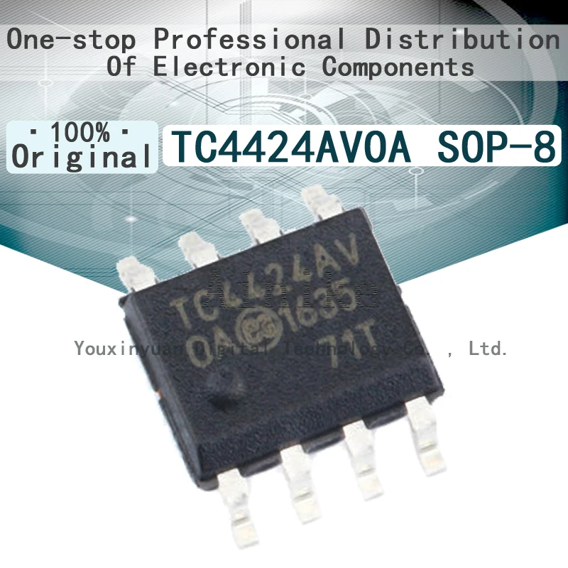 10Pcs New Original TC4424 TC4424AV TC4424AVOA SOP-8 MOSFET dual driver IC Chip SOIC-8