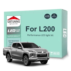 11Pcs LED Interior Light Bulb Kit For Mitsubishi L200 Triton KA4T KB4T 2006-2022 Canbus Dome License Plate Lamp Car Accessories
