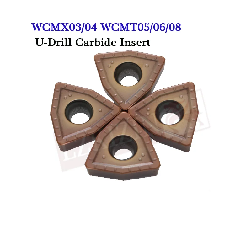 WCMX030208 WCMX040208 WCMT050308 WCMT06T308 WCMT080412 MF LF6118 U-حفر كربيد إدراج أداة تحول باستخدام الحاسب الآلي لالفولاذ المقاوم للصدأ