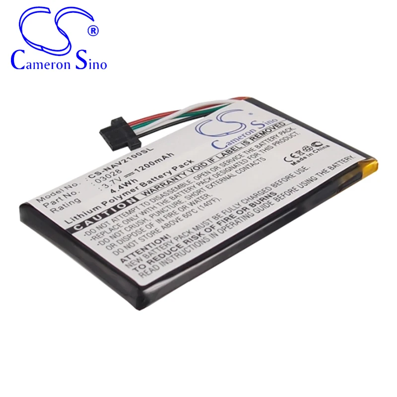 CameronSino Battery for Navigon 2100 Max 2120 2120 Max 2110 Max 2310 2150 Max fits Navigon 03028 GPS,Navigator battery 1200mAh