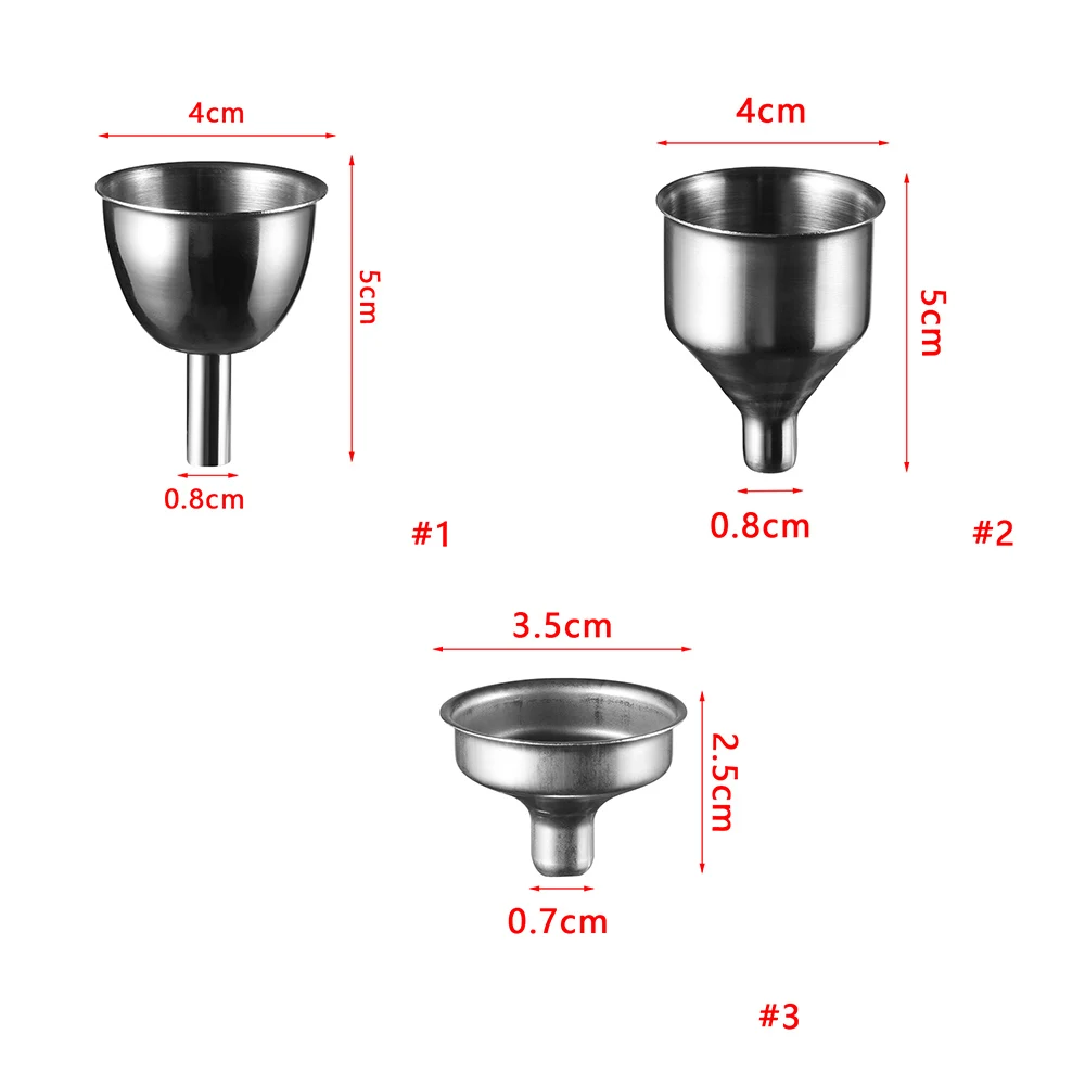 1PC Mini Stainless Steel Wine Funnel Wine Flask Funnel Small Mouth Funnels Filling Hip Flask Beer Canning Kitchen Liquid Tools