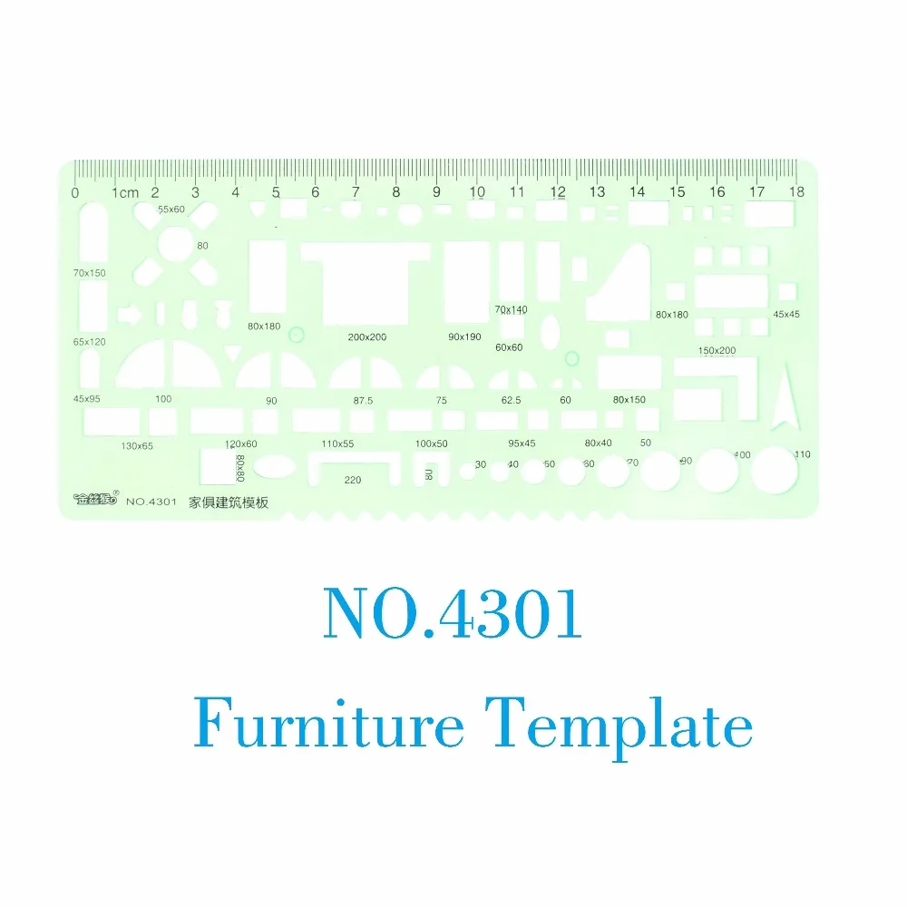 Imagem -02 - Régua de Modelos de Desenho para Móveis Engenharia Projeto de Interior Design de Porca No.4301 4302 4318 4331 4332 4333