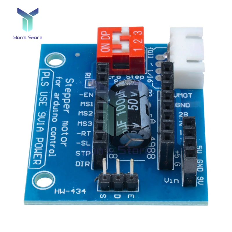 DRV8825 A4988 42 Stepper Motor Driver Controller Expansion Shield Module Expanding Board For Arduino DC Motor Drivers 3D Printer