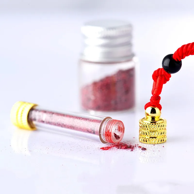 1PCS Dog Cremation Necklace Openable Acrylic Tube Put in Cinnabar Or Miniature Buddha Pendant Souvenir  Jewelry