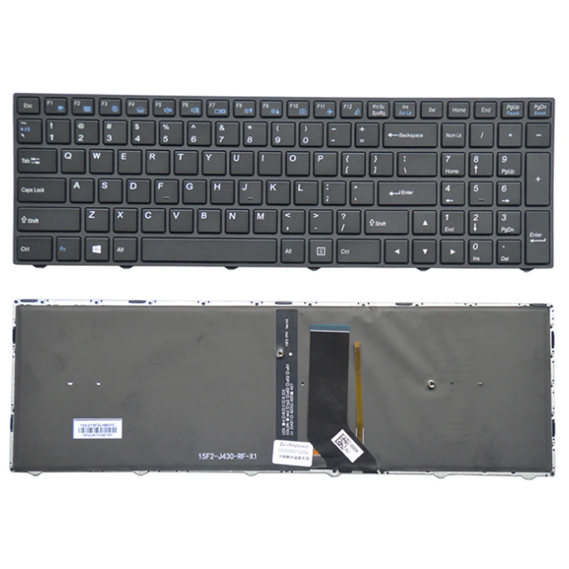 Imagem -04 - Teclado para Notebook para Thunderobot Layout dos Eua Retroiluminação Branca 911se-e5a 911se-e5b 911se-e5c 911se-e5ta Computador Portátil