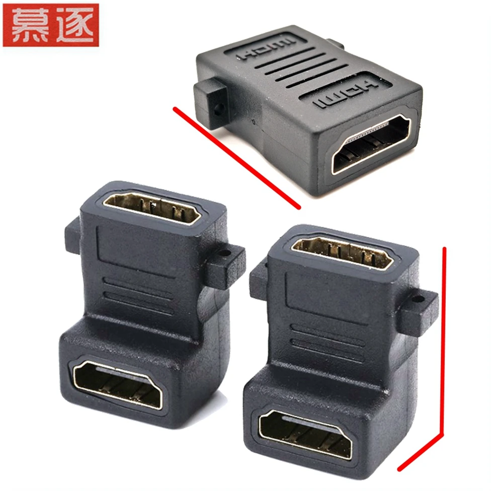 Muzhuo HD-compatible panel project decoration wiring wall socket HD-cable adapter bus to bus elbow HD panel head