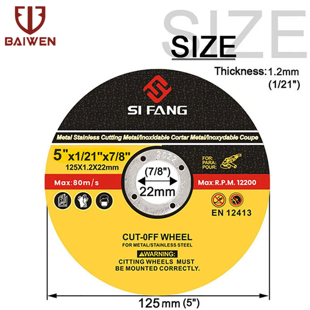 Metal & Stainless Cut Off Wheels Flap Cutting Discs Sanding Grinding Wheel Blade 75/115/125/180/250/300mm For Angle Grinder