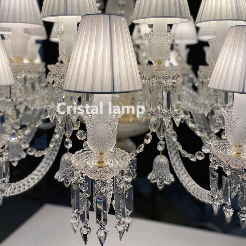 Customized Luxury Style Home Fancy Pendant Lights Indoor Hotel Modern Decorative LED Crystal Chandelier