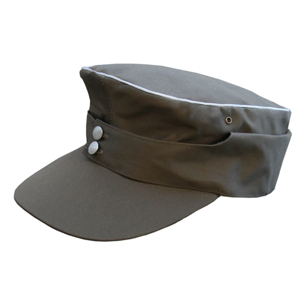 WWII WW2 GERMAN WH M43 OFFICER SUMMER PANZER FIELD COTTON CAP HAT IN SIZES