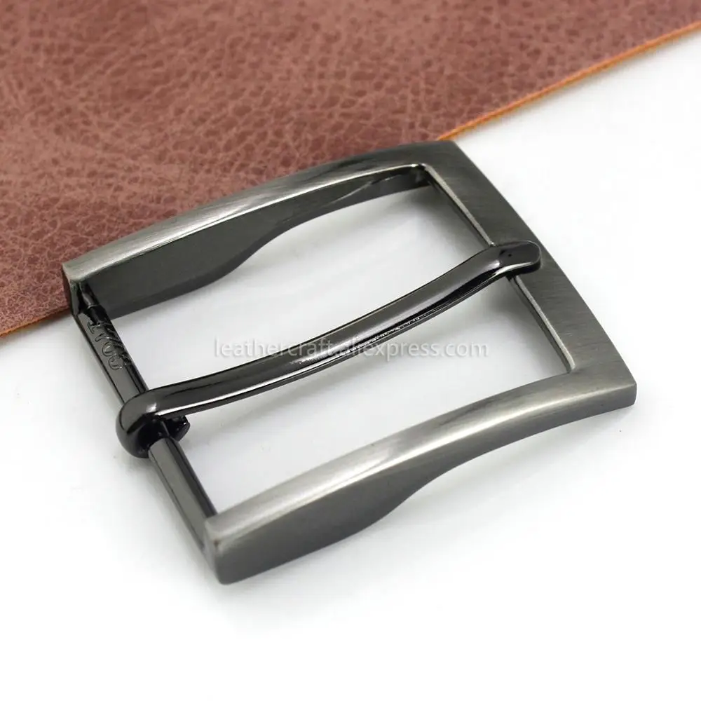 1pcs Metal 3.5cm Belt Buckle Casual Polished End Bar Single Pin Belt Buckle Leather Craft Webbing fit for 33-34mm belt