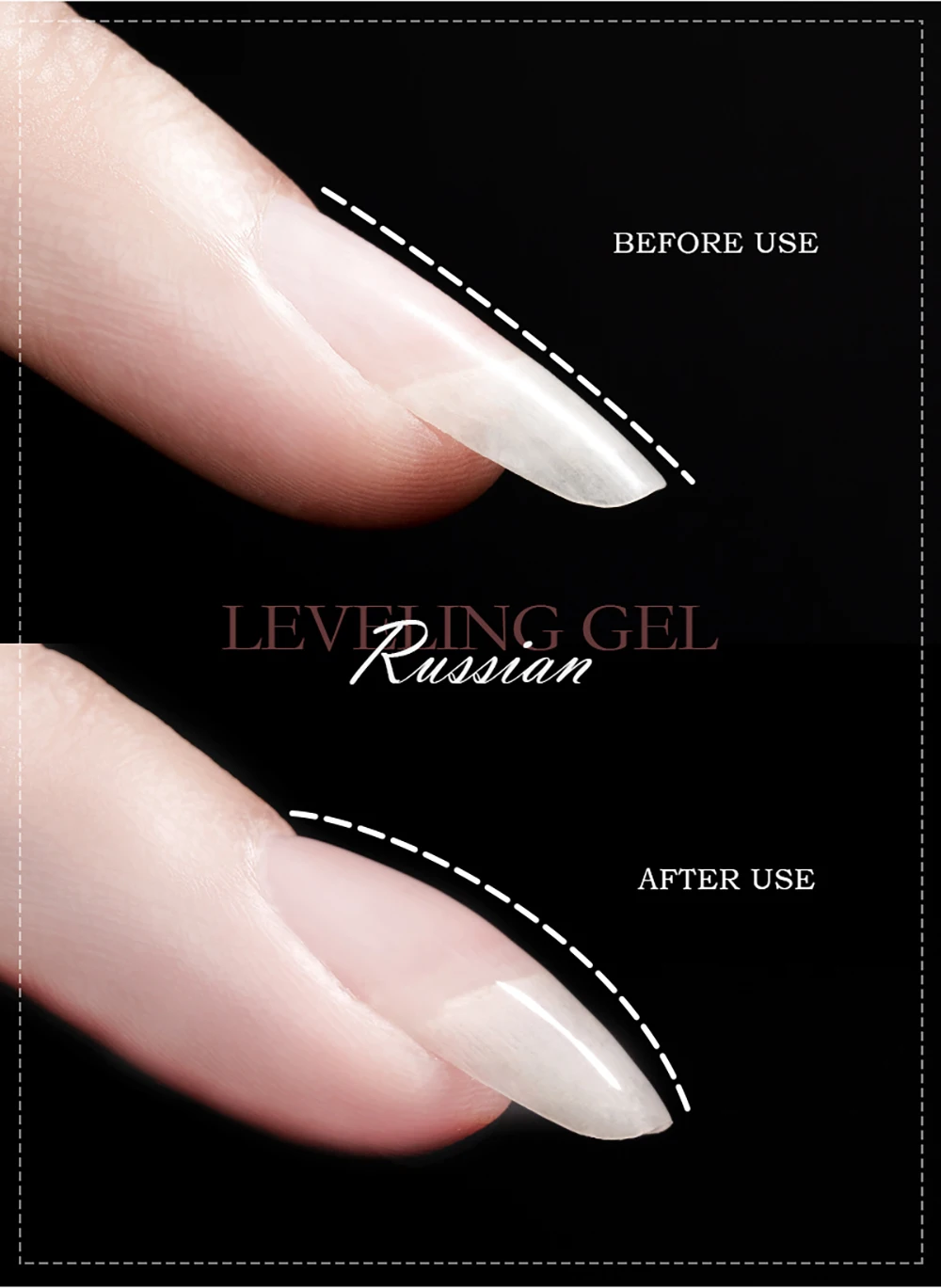 Vendeeni Neuer Russischer Selbstnivellierender Gel-Nagellack Starker Unterlack Gesunder UV-Semi-Permanent-Lack zur Nagelpflege – Detail 5