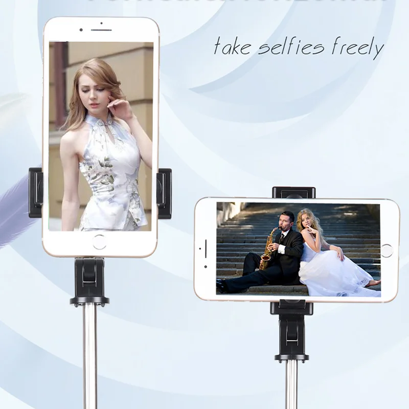 1 piece K10 Bluetooth Selfie Stick Comes With Tripod Universal Handphone Live Mini Photo Shoot Useful Product Multi-functional