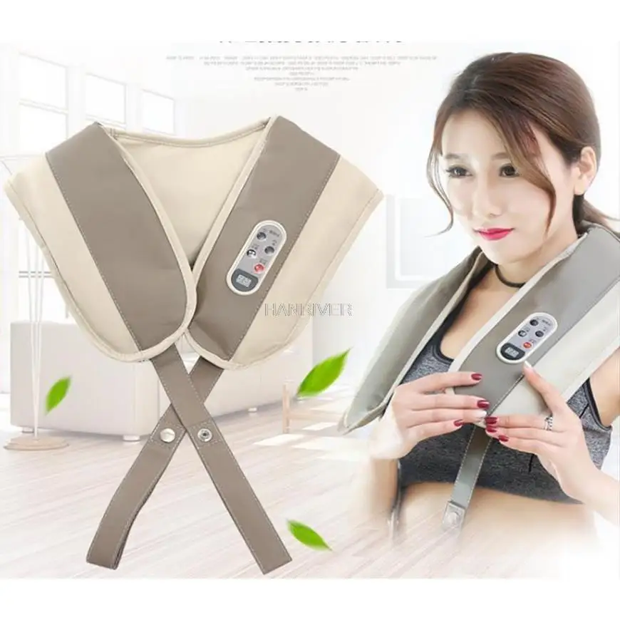 

Cervical Massage shawls with Heat Deep Kneading Massager Shoulders Legs Foot Full Body Portable Electric Massager Home Office