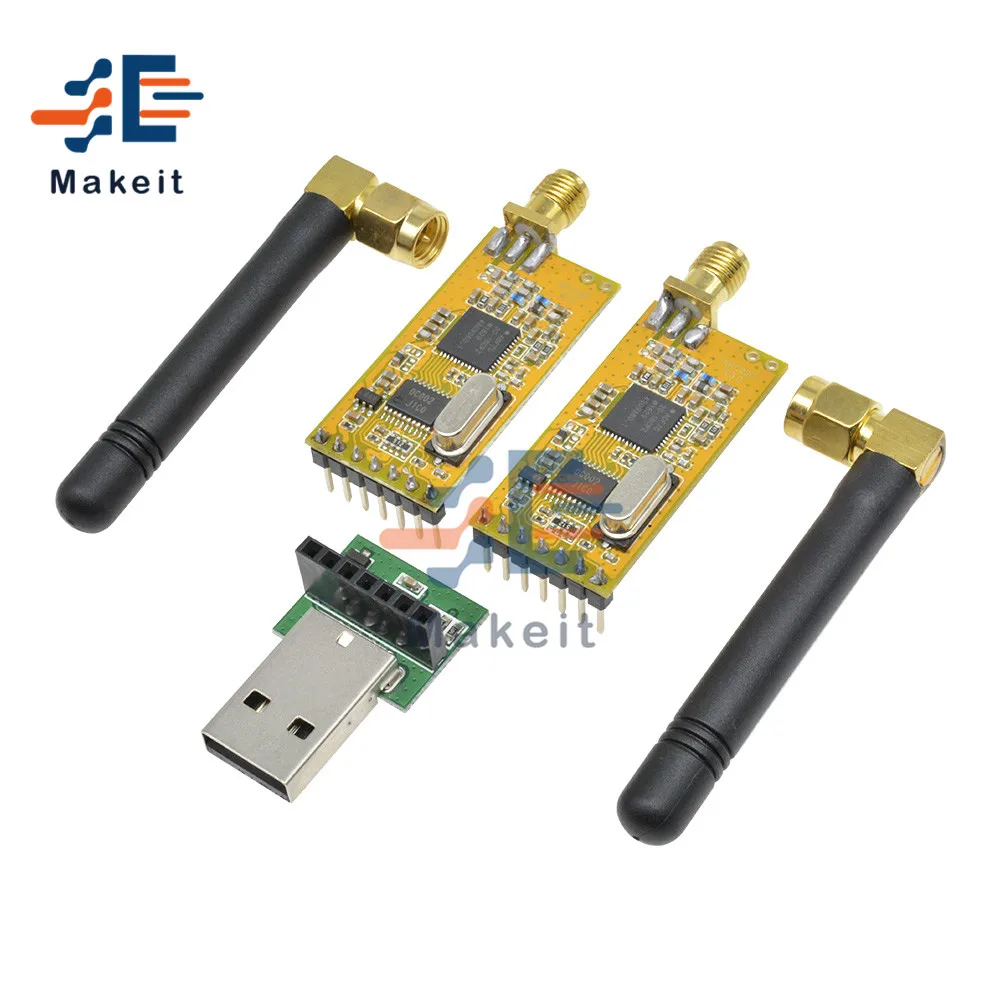 APC220 Wireless RF Serial Data Modules Kit with Antennas USB Converter Adapter Wireless Data Communication Module for Arduino